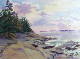 After the Storm, Lucia Beach 2008, 22" x 28"